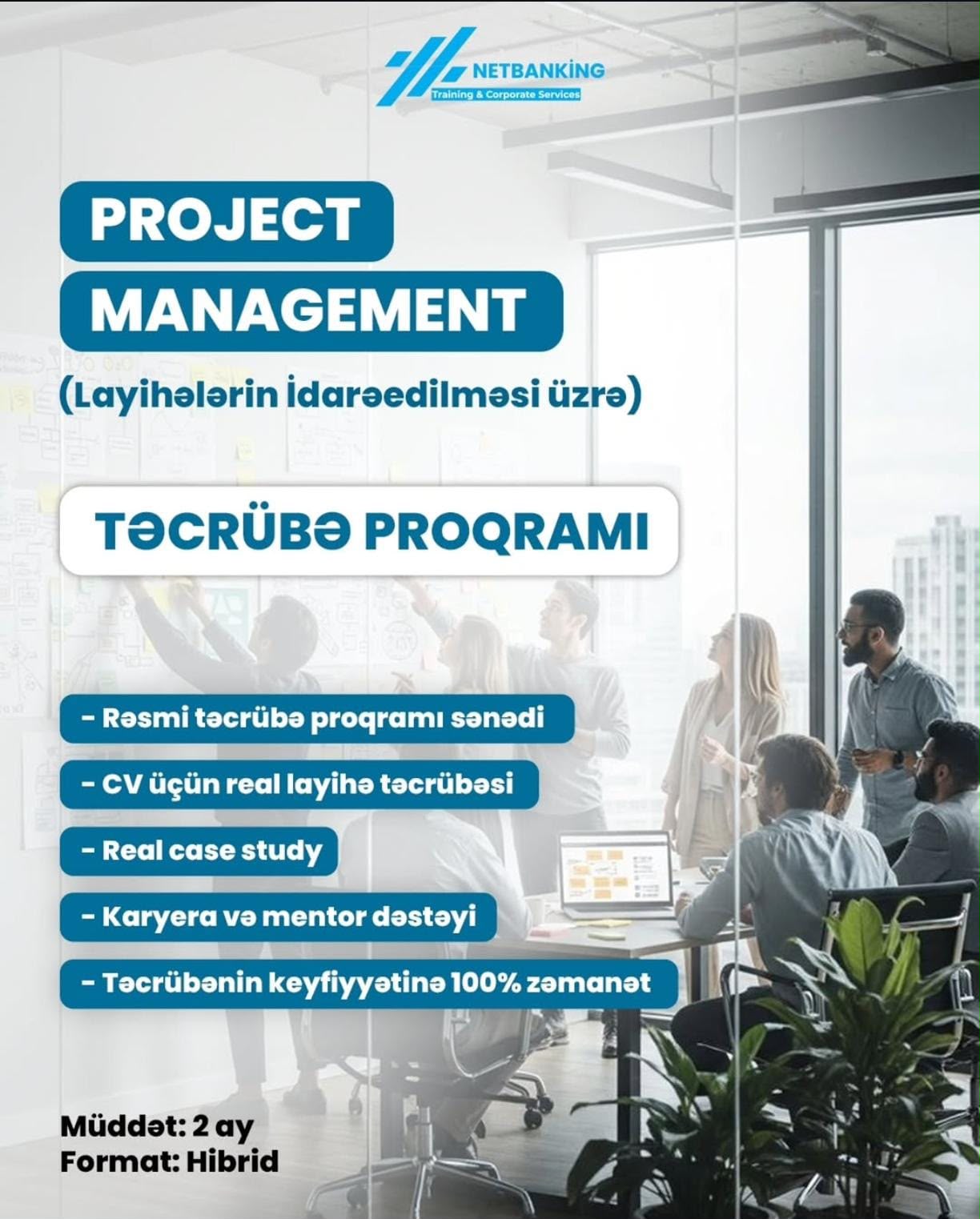 Layihə İdarəetməsi sahəsi üzrə təcrübə proqramı təlimi